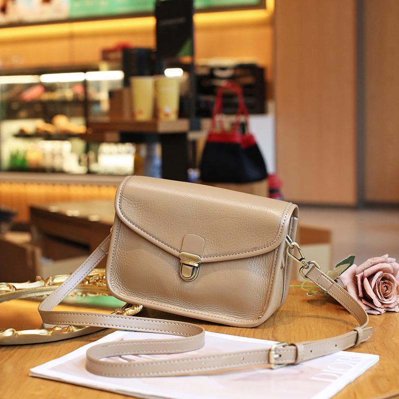 2025 Женская сумка-мессенджер из натуральной кожи большой вместимости - сумка через плечо из высококачественной коровьей кожи растительного дубления