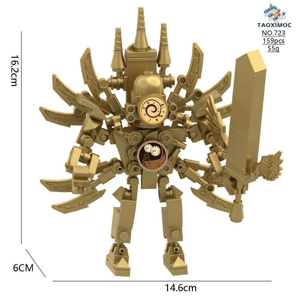 Skibidi Toilet Building Block Horror Game Speakerman Bosses Camara Titan TV Man Cartoon Doll Model Kids Halloween Birthday Gift