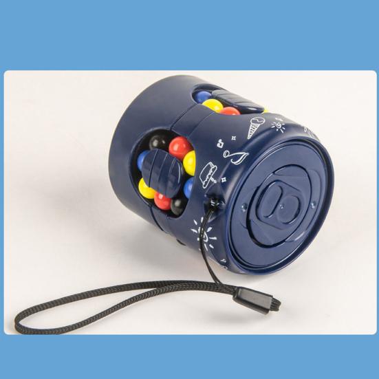 Вращающаяся красочная игрушка в виде банки с фасолью, снятие стресса, образовательная головоломка для мозга, сенсорная бусина, банка для напитков, головоломка, игрушка-непоседа, подарок для детей и взрослых