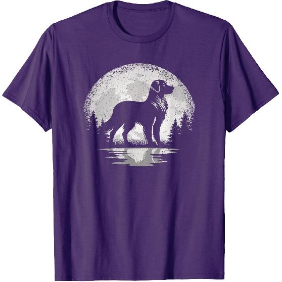 Vintage Golden Retriever Moon Men Women Golden Retriever T-Shirt