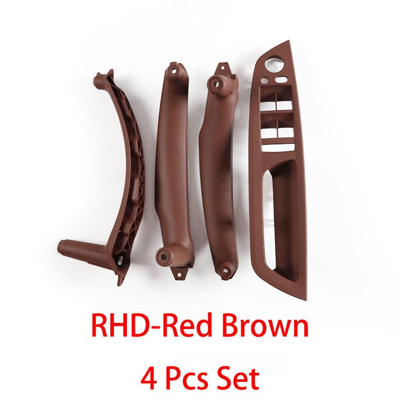 E70 4Pcs Kit LHD RHD Inner Driver Door Window Switch Armrest Cover Pull Handle Replacement for BMW X5 X6 E70 E71 E72 2007-2013