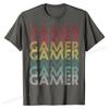 Gamer Retro 70s Gift Game Funny T-Shirt Cotton Top T-shirts for Casual Tops Shirts Funky Cool