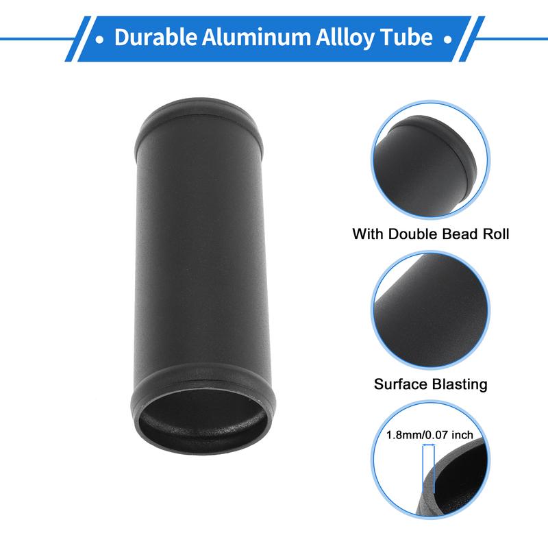 X Autohaux Universal Straight 6064 Aluminum Alloy Tube 51/57/64/76/83/89/95/102/127mm OD 150mm Length Air Intake Connection Hose