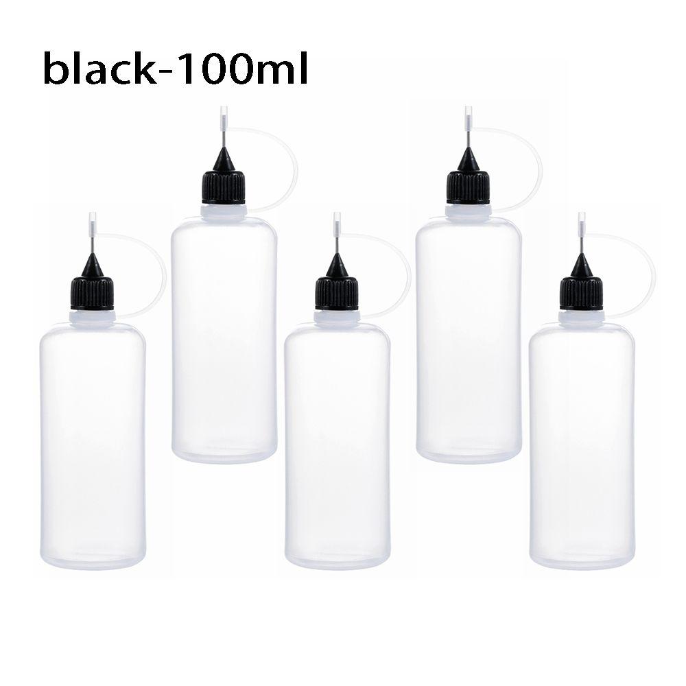 5Pcs 5/10/20/30/50/100ML Plastic Storage Bottles Glue Applicator Bottle for Paper Quilling DIY Scrapbooking Paper Craft Tool