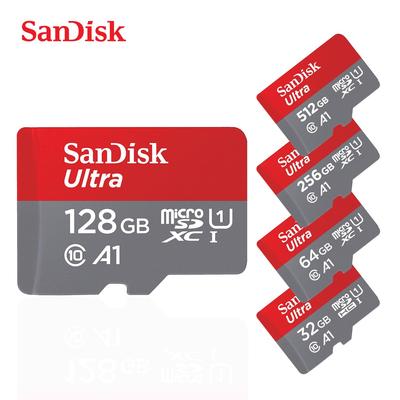 SanDisk Ultra 128 ГБ Micro SD TF карта SDXC U1 A1 до 150 МБ/с 32 ГБ 64 ГБ 256 ГБ 512 ГБ Micro SD карта SD/TF флэш-карта карта памяти для телефона ПК планшета