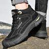 Мужские ботинки для снегоступов из коровьей кожи, нескользящие спортивные ботинки для активного отдыха, утолщенные высокие ботинки для альпинизма, короткие мужские ботинки для активного отдыха