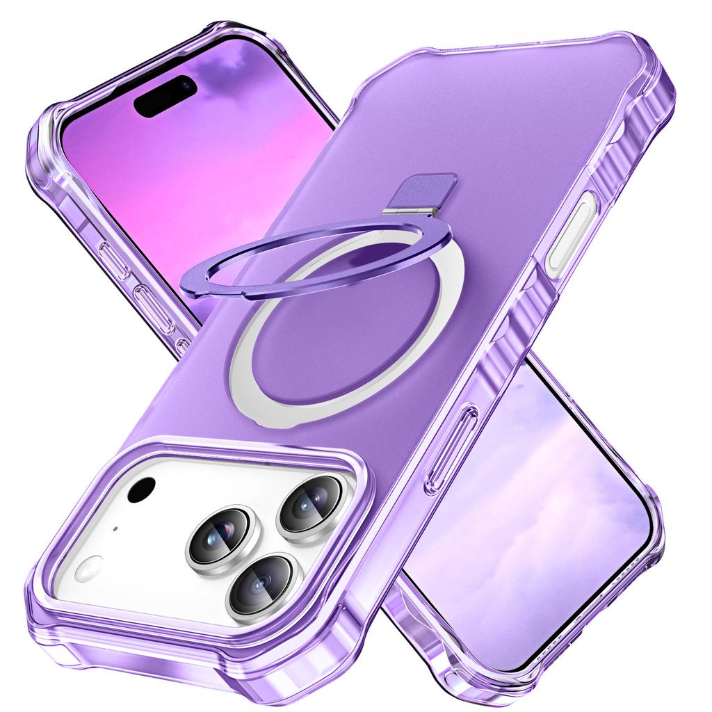 Подходит для чехла на мобильный телефон Apple 17ProMax iPhone16 матовый магнитный держатель защитная крышка 15 подушка безопасности противоударный 14
