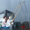 Glass Wiper Telescopic Rod Home Window Wiper Cleaning Kit Glass Wiper Strip Cleaning Tool