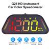 Цифровой спидометр Часы КМЧ Обороты Одометр Head Up Display Многофункциональный Автомобильный HUD 12В G23 Сигнализация превышения скорости