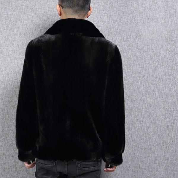 Зимняя высококачественная теплая мужская куртка из искусственного норкового меха, мужская меховая шуба плюс бархатная толстая норковая повседневная мужская одежда, парка, пальто