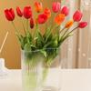 5 шт. Искусственные тюльпаны с эффектом реального прикосновения, 5 голов, искусственные цветы, декор для сада на открытом воздухе