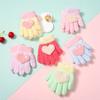 Soft Comfortable Winter Mittens for Kids Knitted Gloves Cute Cartoon Pattern Kindergarten Gloves Comfortable Wearing