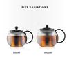 BODUM Teapot Tea Maker ASSAM Tea Press 500ml Black Black Tea Green Tea Chinese Tea Herbal Tea Fruit Tea Stainless Filter Glass Beaker Over Extraction