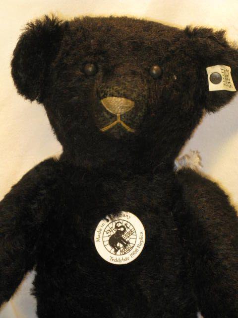 Steiff World Limited 1908 Черный Плюшевый Мишка 2022 Edition "Мишка-Реплика"