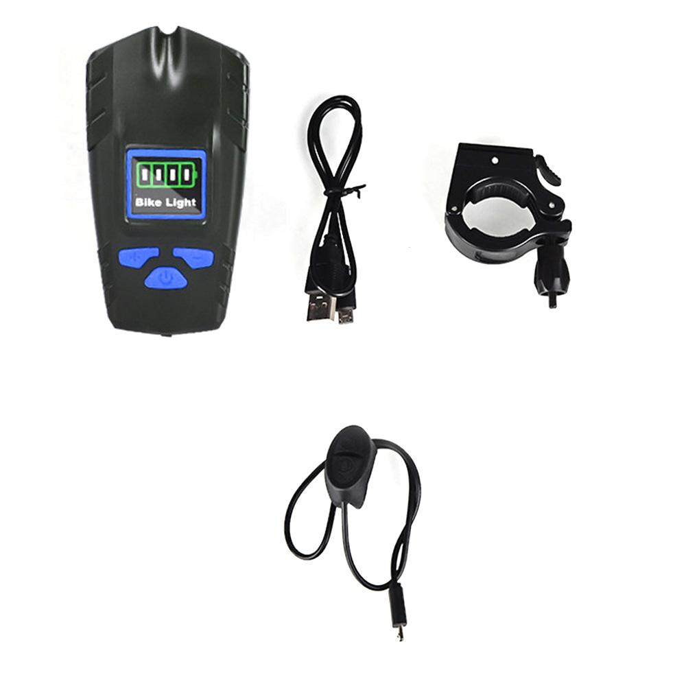 Велосипедный головной фонарь со спидометром, беспроводной звуковой сигнал, 2000 мАч, водонепроницаемый велосипедный спидометр