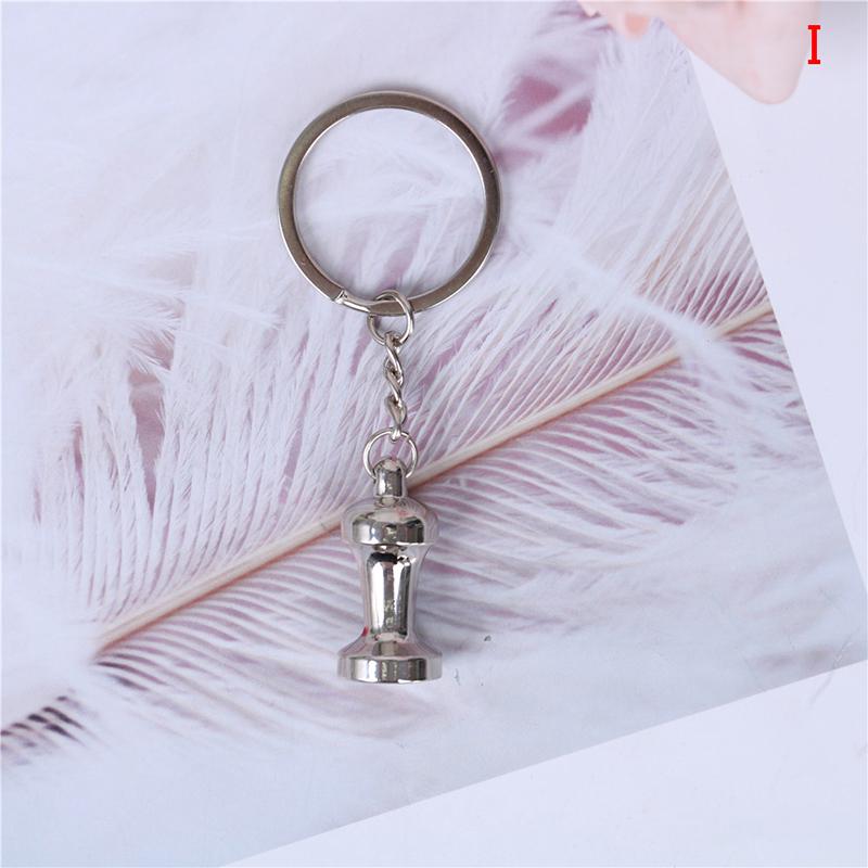 Creative Coffee Keychain Coffee Handle Keyring Portable Coffee Accessories Gift