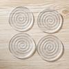 4PCS Silicone Furniture Pad Table Foot Pads Anti-slip Bed Legs Mat Sticker Sofa Feet Pad Protector Stickers Felt Tables Ottomans
