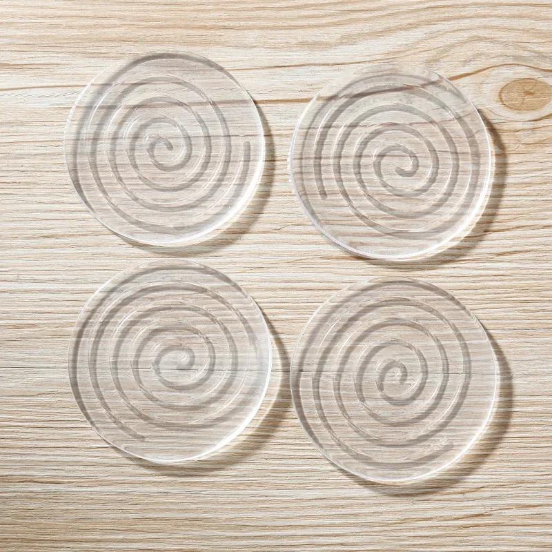 4PCS Silicone Furniture Pad Table Foot Pads Anti-slip Bed Legs Mat Sticker Sofa Feet Pad Protector Stickers Felt Tables Ottomans