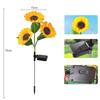Солнечный светильник для подсолнухов 1/3 головки водонепроницаемый светильник для газона и цветов ландшафтный светильник для домашнего декора сада двора
