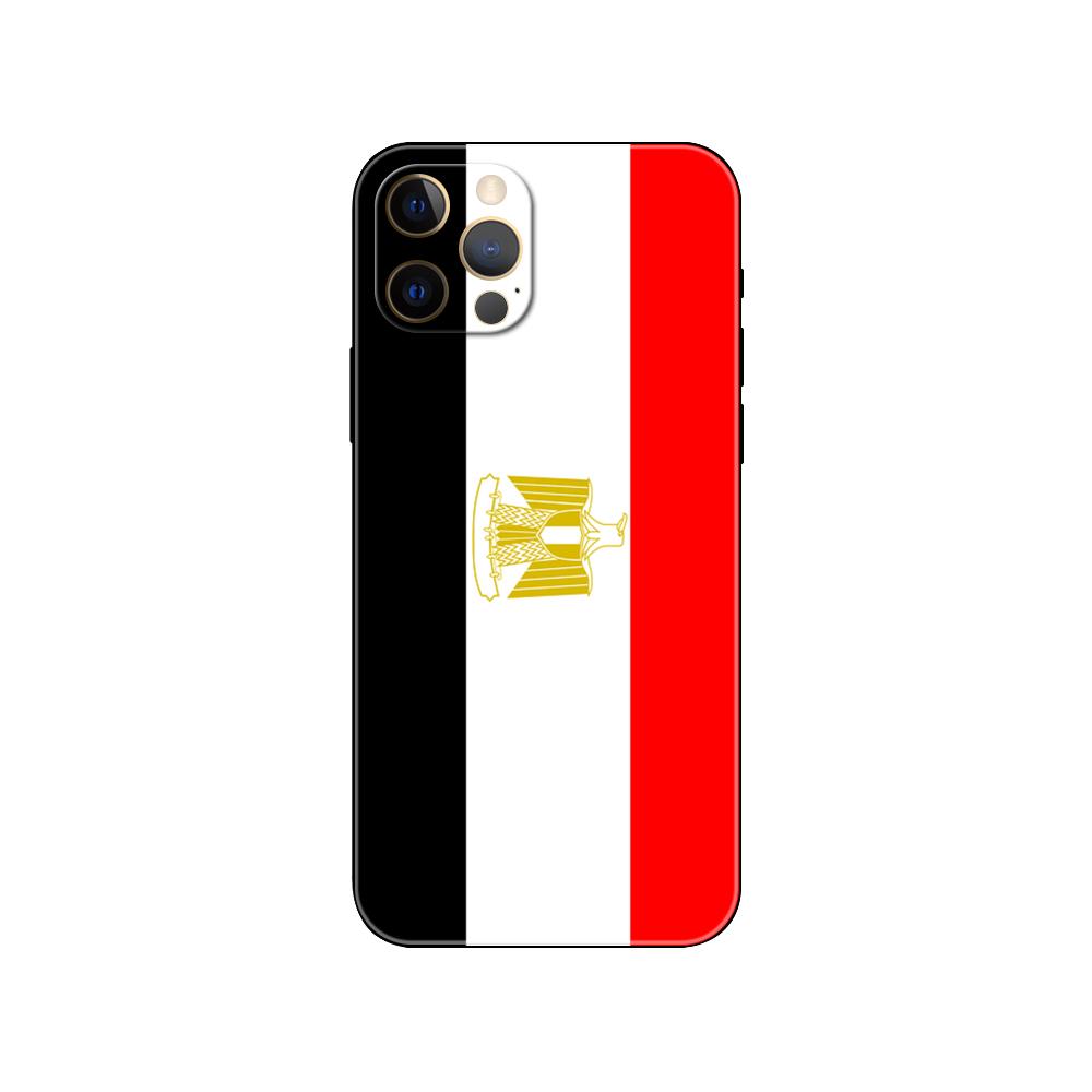 Чехол для телефона с египетским флагом для iPhone 5 5s 2020se 6 6s 7 8 plus x 10 XR XS 11 12 13 mini pro MAX черная задняя крышка из ТПУ