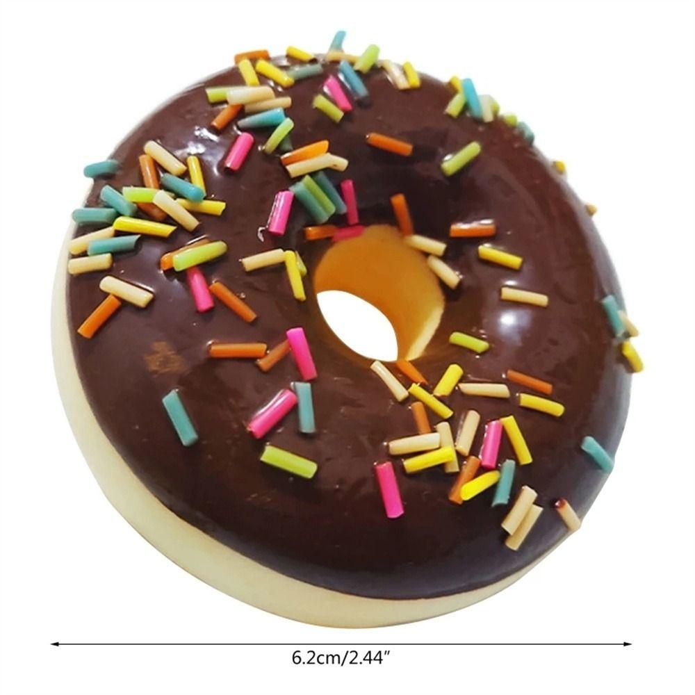 Donut 6.2cm/2.4in Model Food Simulation Donuts Simulation Cake Squeeze Toy Donut Cone Toy
