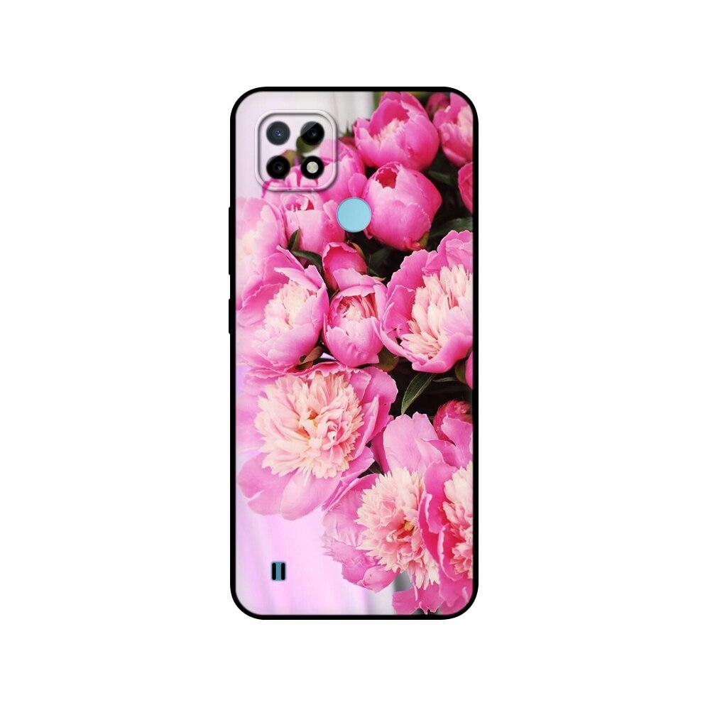 Силиконовый чехол для Realme C21 для OPPO RealmeC21 C 21, чехлы для телефонов 6,5 дюйма; Funda RMX3201 Bumper Capa Etui Мягкий черный чехол из ТПУ