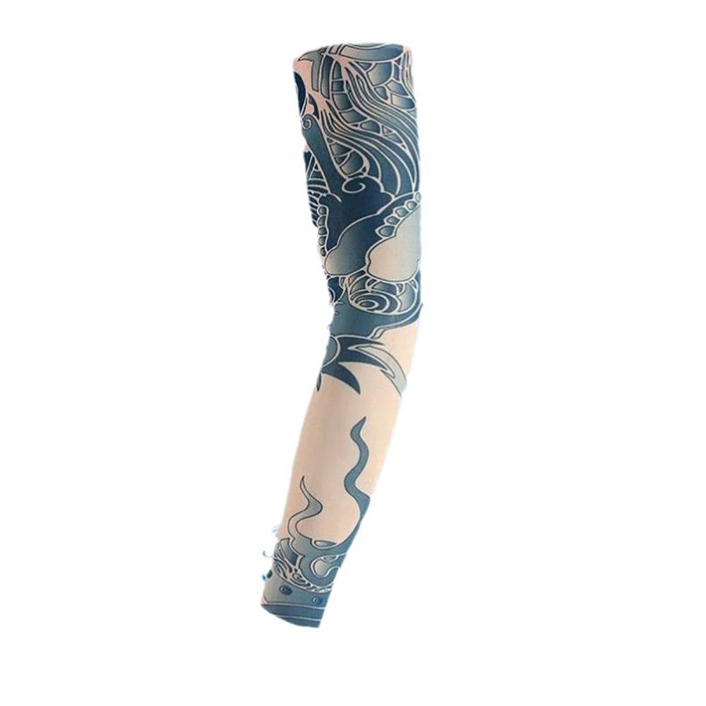 Protection Summer Cooling Basketball Sun Protection Tattoo Arm Sleeves Arm Cover Flower Arm Sleeves