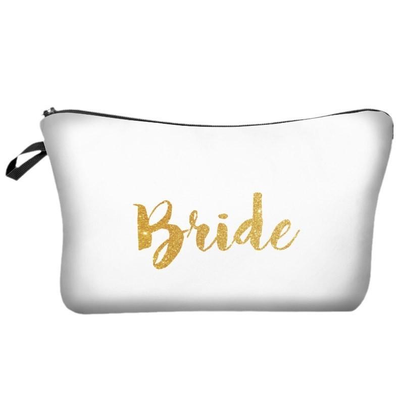 Waterproof And Wear-resistant Cross-border Bride Cosmetic Bag Ladies Floral Clutch Travel Makeup Bag Storage Bag