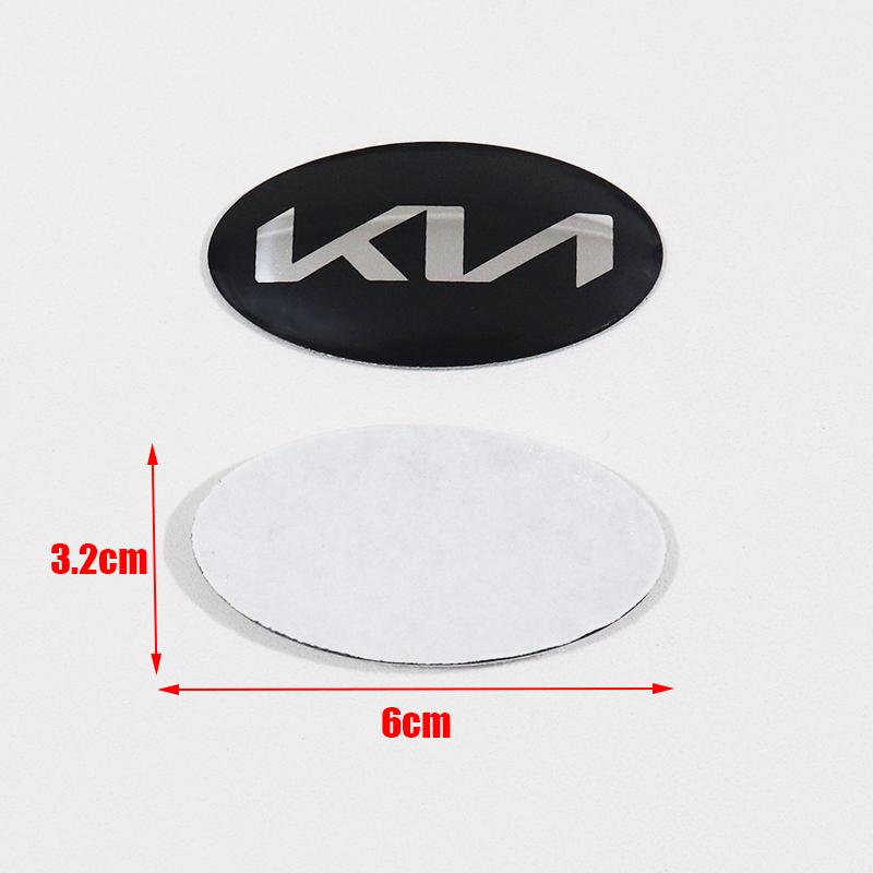 1Pc 3D Aluminium Car Steering Wheel Center Emblem Badge Sticker Decal for K2 K3 K5 KX5 GT Forte Rio Optima Sorento Accessories