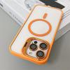 transparent magnetic shockproof phone case For iPhone 16 15 14 13 12 11 Pro Max Plus Magsafe Funda Stand Protection Cover