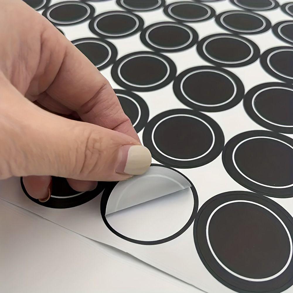 5 листов 180 шт./набор Меловая доска Наклейка для бутылок с приправами Этикетки для банок Мейсона