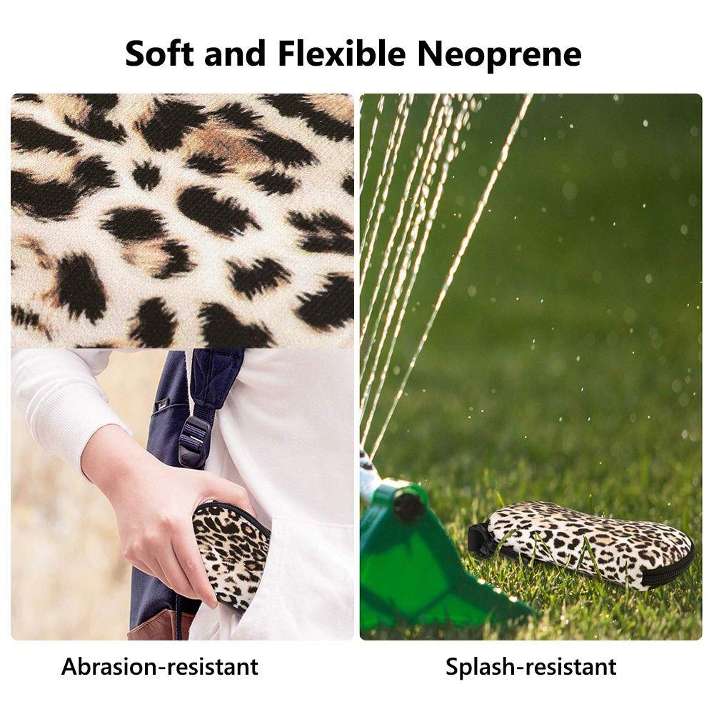 Soft Sunglasses Case Durable Zipper Glasses Pouch Fashion Neoprene Eyeglass Case for Men and Women