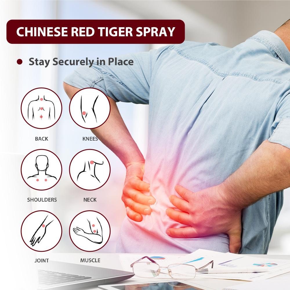 30g Chinese Red Tiger Body Care Spray, Pain Relief, Health Care Solution, Neck, Shoulder, Waist and Leg Discomfort, Joint Fluid, Knee Spray