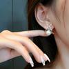 Fashion Gold Color Stud Earring Imitation Pearls Drop Earring Women Temperament Wedding Jewelry Gift