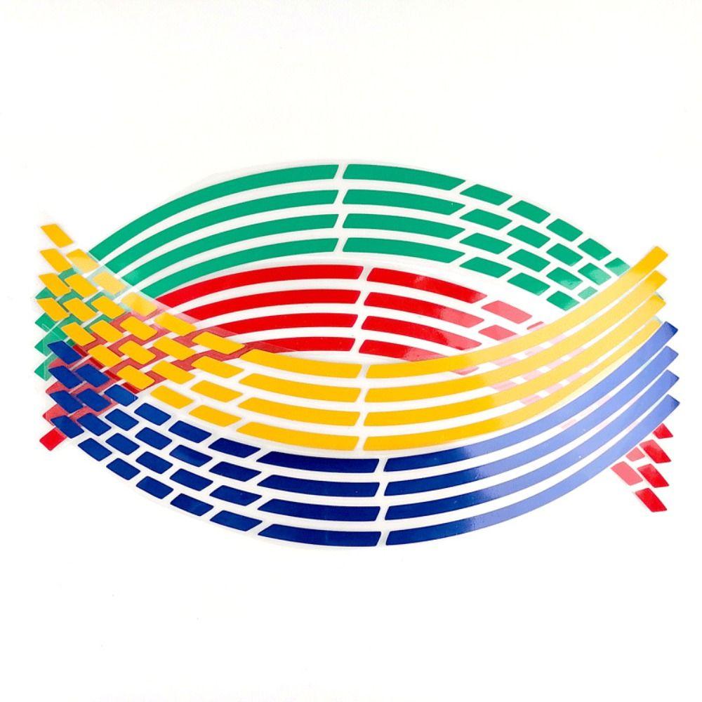 ПВХ 18" наклейки на колеса мотоцикла водонепроницаемая светоотражающая лента для обода мотоцикла аксессуары для мотоцикла