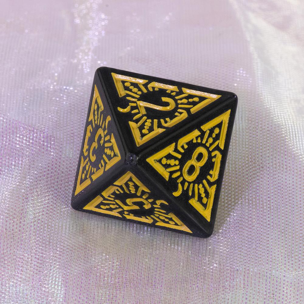 Набор многогранных кубиков DND, 7 шт. D4-D20, удивительные игровые кубики с гравировкой для сувенирных развлечений, ролевых игр, настольная игра