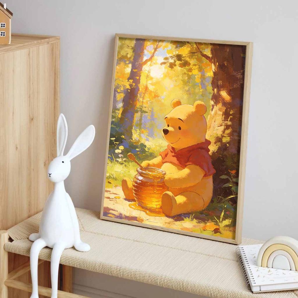 Disney Winnie the Pooh Diamond Painted Mosaic Art Painting Kit Handmade DIY Gift Home Decor