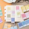 1/4 шт. Нежная цветовая схема липучки градиентная серия квадратные индексные бирки наклейки блокнот самоклеящийся дневник