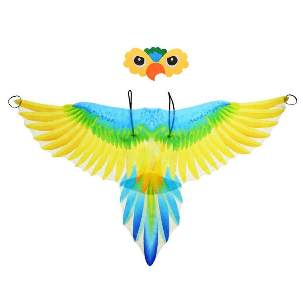 for Masquerade Costume Bird Cape Parrot Costume Children Parrot Wing Cloak Performance Prop