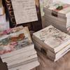 100 шт. Винтажный Декоративный материал книга DIY Скрапбукинг Бумага для фона ручной работы Junk Journal Принадлежности Крафт-бумага