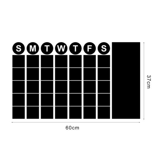 Наклейки на стену с ежемесячным календарем и планом, самоклеящиеся съемные водонепроницаемые наклейки для расписания «сделай сам», офисные принадлежности