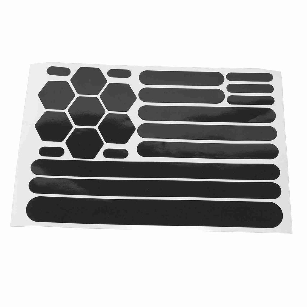 Светоотражающая наклейка для велосипеда, черная, водонепроницаемая, высокая видимость, сильная адгезия, мягкая, светоотражающая наклейка для велосипеда