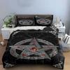 Silver pentagram with gemstones. Bedding sets Duvet cover sets Duvet covers Pillowcases(1* Duvet Cover 2* Pillowcases without duvet insert)