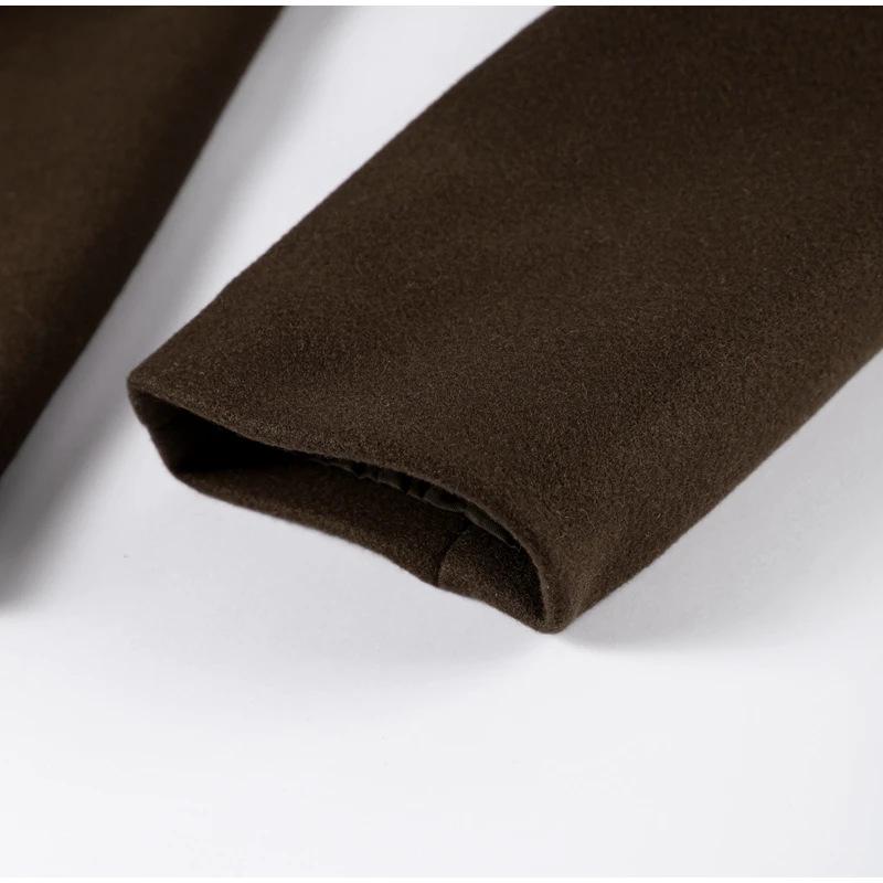 Элегантный женский двубортный тренч Осень 2024: Темпераментный, Повседневный, Ретро Однотонный Дизайн