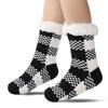 Winter Cozy Thick Slipper Socks for Women Non Slip Warm Fuzzy Socks With Grippers  Home Grips Socks Women's Fluffy Soft Fleece Lined Slipper Socks