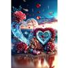 Романтический пляж 5D DIY Алмазная картина Бабочка Роза Любовь Пейзаж Полный Круглый Алмазная вышивка Мозаика Вышивка крестом