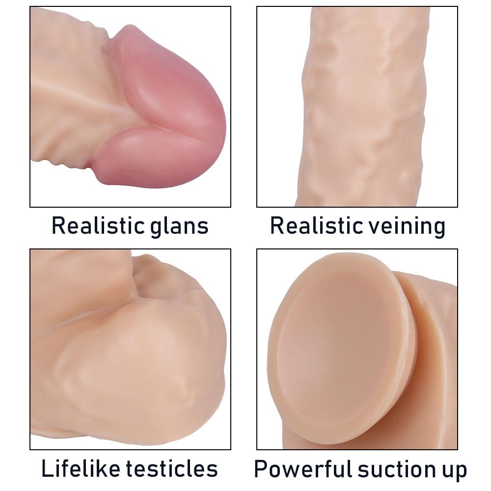 Огромный дилдо 39 см с присоской, фистинг, анальная игрушка, большой член, реалистичный пенис, раб, БДСМ, ПВХ, ремень на члене, привязка к члену