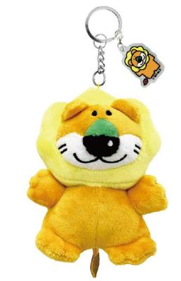 SK Japan Мягкая игрушка брелок Tabekko Animals Лев Акрил 16915