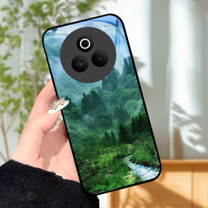 Закаленное Стекло Чехол для Телефона Для OPPO Realme P3 Pro 5G Funda Ударопрочный Жесткий ПК Корпус Задняя Крышка Для Realme P3Pro RMX5032 Coque