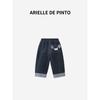 French Arielle De Pinto Baby Pants Korean Style Children's Casual Pants Fleece-Lined Girls' Pants Autumn and Winter